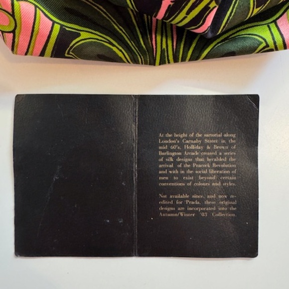 2003 PRADA Bag Wristlet with Limited Edition Print (Holliday & Brown LONDON) - Picture 7 of 16